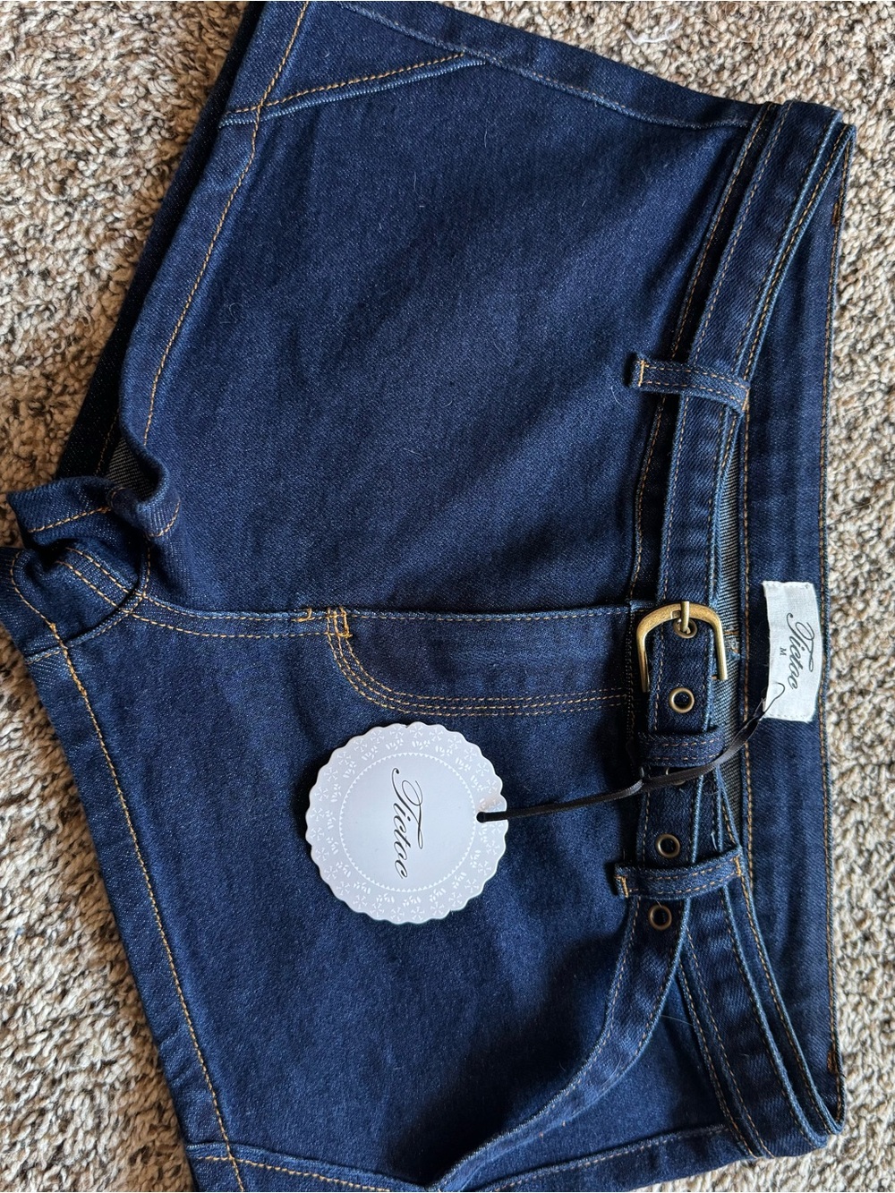 Trendy & Tipsy micro shorts with Attached Belt